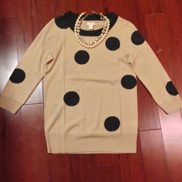J. Crew Sweaters - 🎀Hold🎀 J Crew Charley polka dot sweater