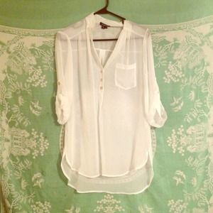 flowy white blouse