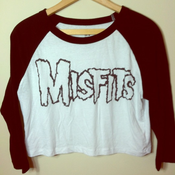 Misfits Cropped Baseball Tee