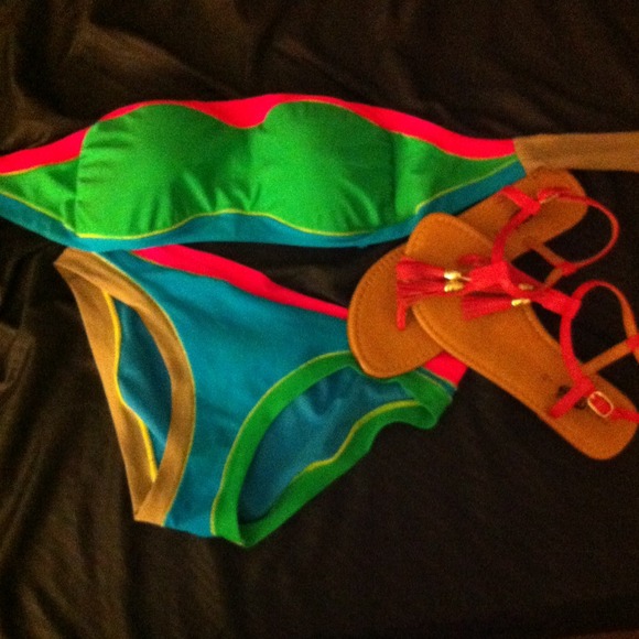 BUNDLE !!!! Swimsuit & sandals