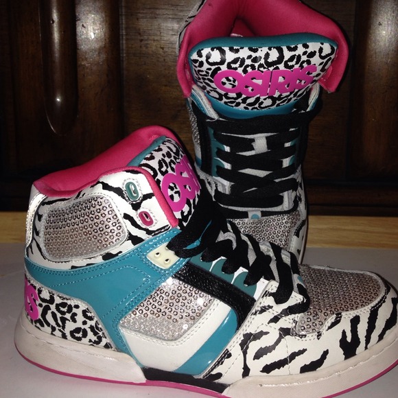 🍭OSIRIS *rare* multicolor high top sequin sneaker