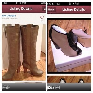 Bundle. High boots & asos shoes