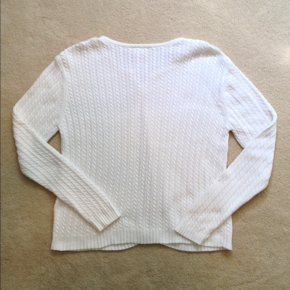 White sweater. 🌺. - Picture 2 of 2