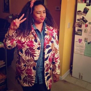 Floral print jacket 🍃🍁🍂