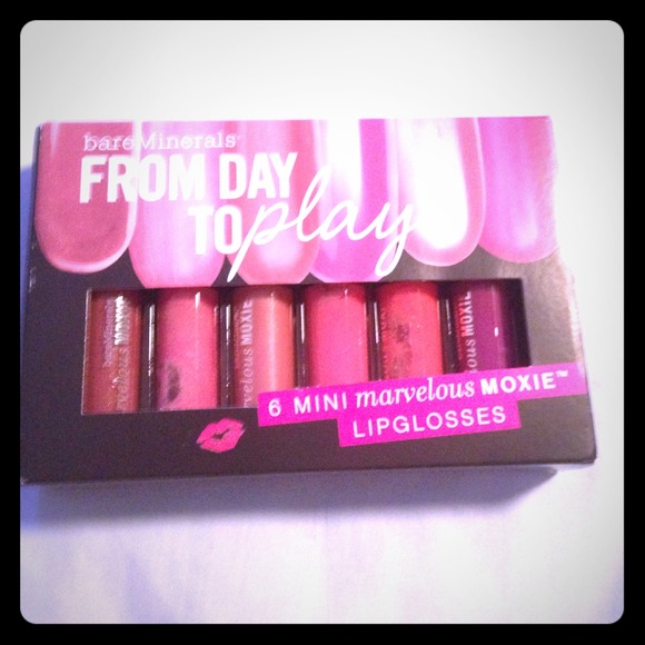 BareMinerals From Day to Play 6 lipgloss set