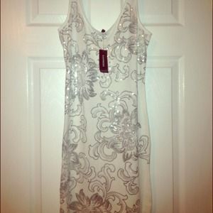 white sequenced shirt