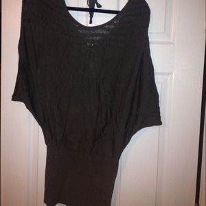 olive colored light sweater