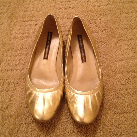 Chinese Laundry gold flats $30