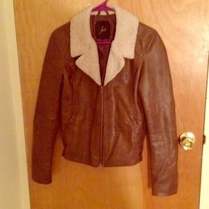 Brown Leather Fall Jacket *sold*