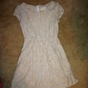Cream lace dress
