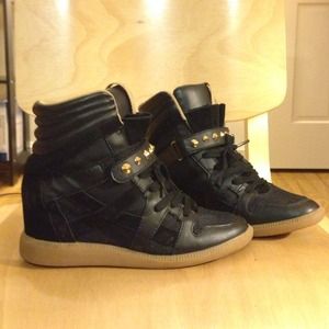 ‼️SALE ‼️Zara Leather Sneaker Wedges