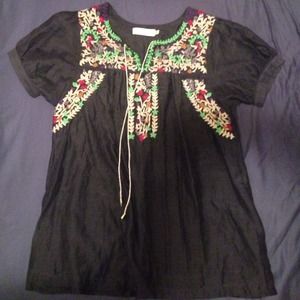 MM Couture by Miss Me Sz. S Embroidered Top