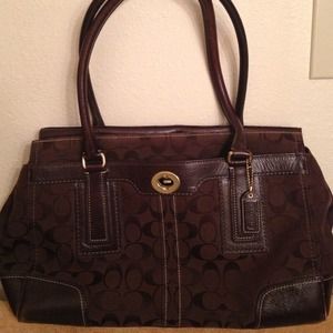 Authentic Coach Dark Brown Bag