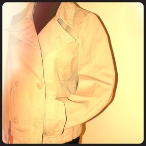 Old Navy Khaki Double-Breasted Jacket