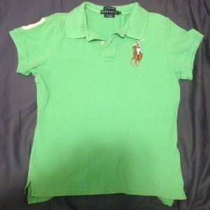 Ralph Lauren Big Polo Pony Polo Shirt-Lime Green