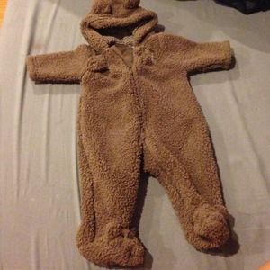Little bear furry onesie