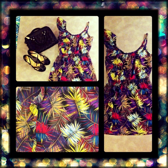 Colorful Abstract Pattern Dress