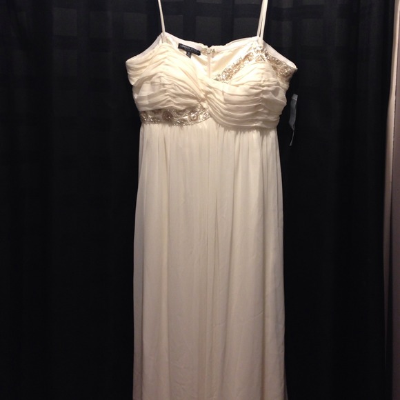 Shell Colored Beaded Dress
