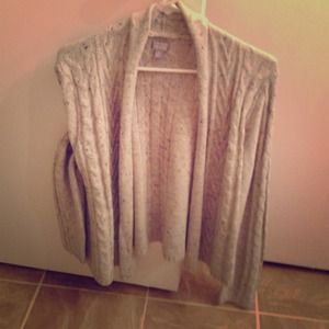 Grey knitted sweater