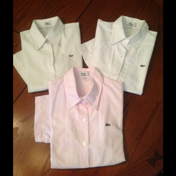 Short sleeve Lacoste shirts!