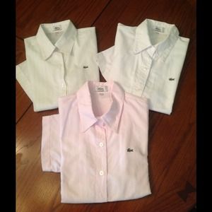 Short sleeve Lacoste shirts!