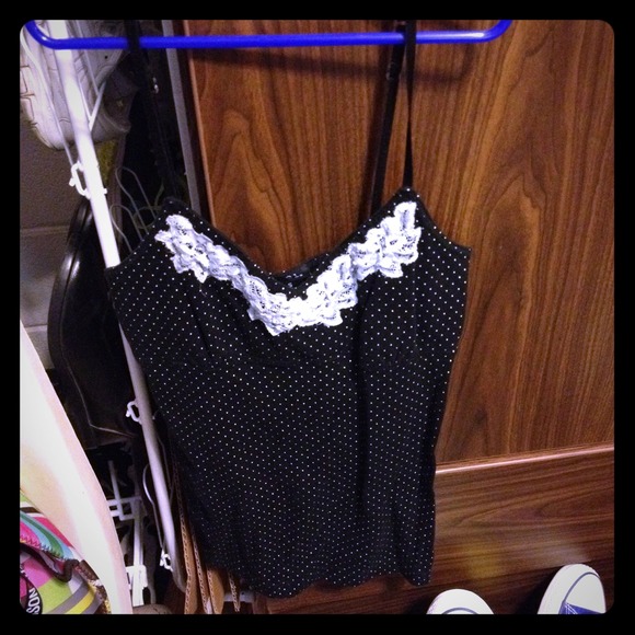 Black and White Cami
