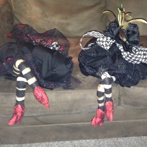 SOLD OUT! Hand crafted 1 of a kind witches legs!!!