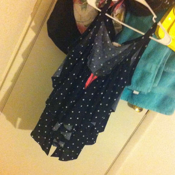 Small strap polka dot shirt (: - Picture 1 of 4