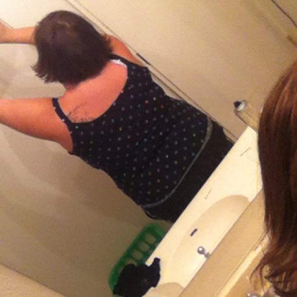 Small strap polka dot shirt (: - Picture 3 of 4