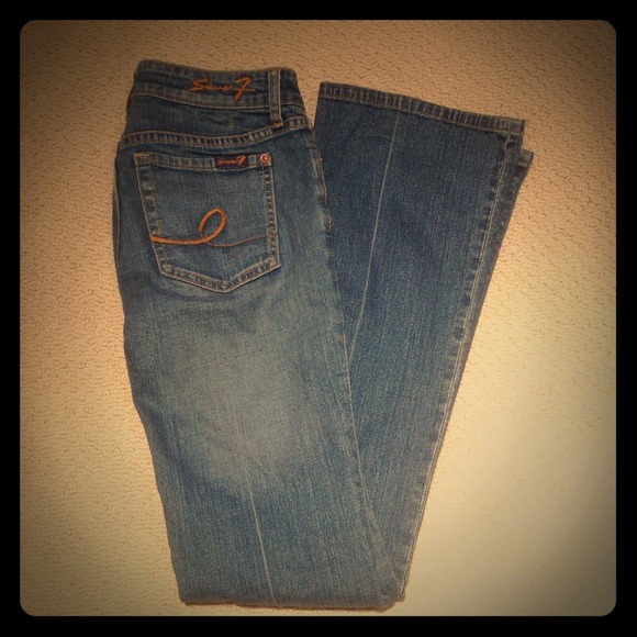 💯Authentic Seven of all mankind light denim jeans