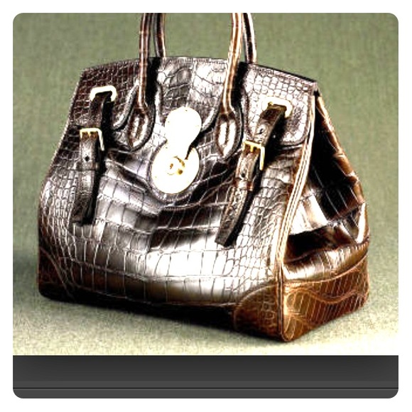Ralph Lauren Ricky Croc Bag