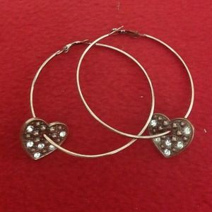 Large hoop earrings
