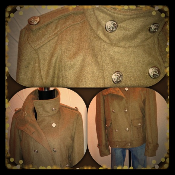 Brown jacket.