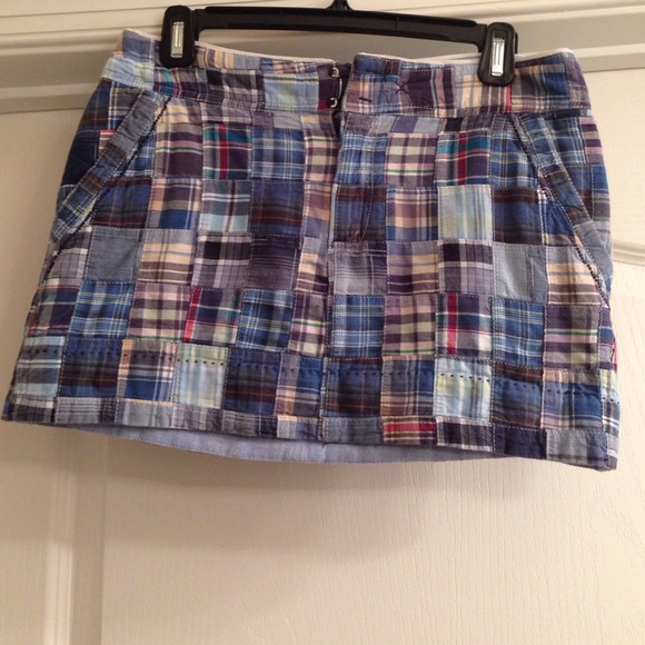 American eagle Plaid patch skirt