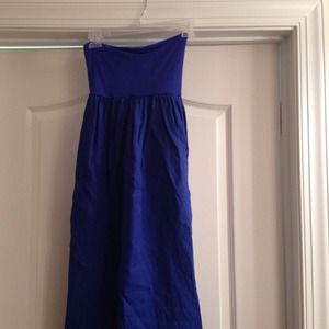 Royal blue maxi with pockets