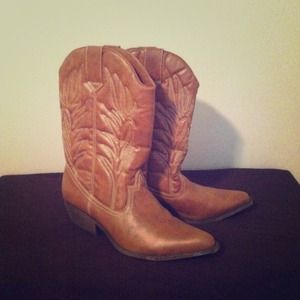 Candies Brown Cowgirl Boots NEVER WORN!