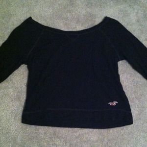 Black Hollister Crew Neck Shirt