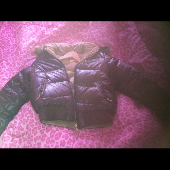 ❌TRADED❌ Reversible brown baby phat winter coat