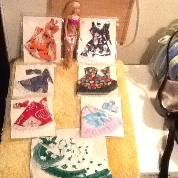 Barbie with 9 separate outfits!