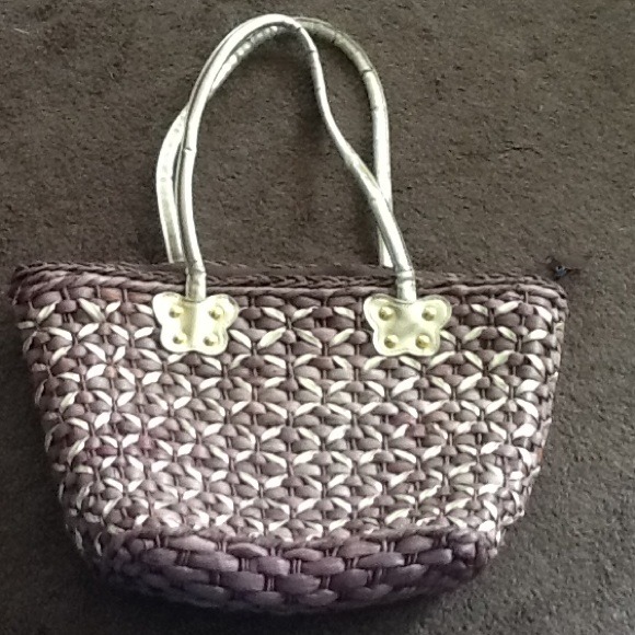 🌹 jute tote bag with golden handles