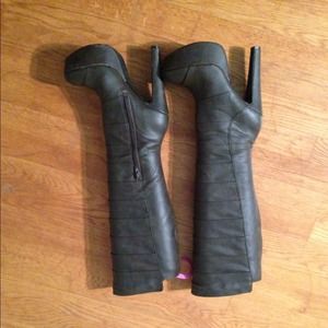 Jessica Simpson Dark Gray knee high boots.