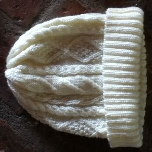 Cream color beanie