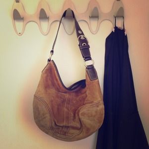 Suede Coach Purse