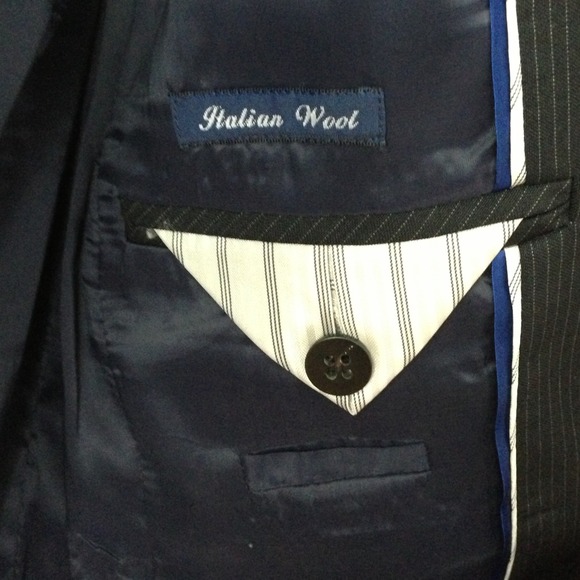 🚫SOLD in Bundle🚫J Crew Navy Pinstripe Jacket! - Picture 2 of 3