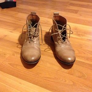 Topshop lace up ankle boots