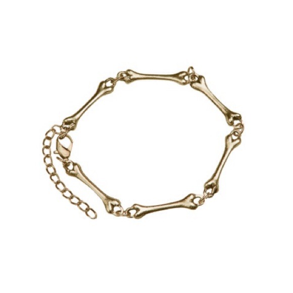 Gold Skeleton Bones Bracelet