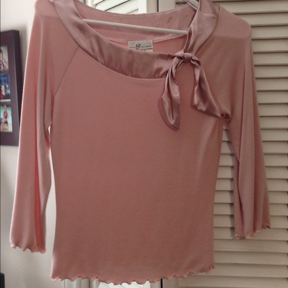 IZ Byer California Pink top 3/4 sleeve