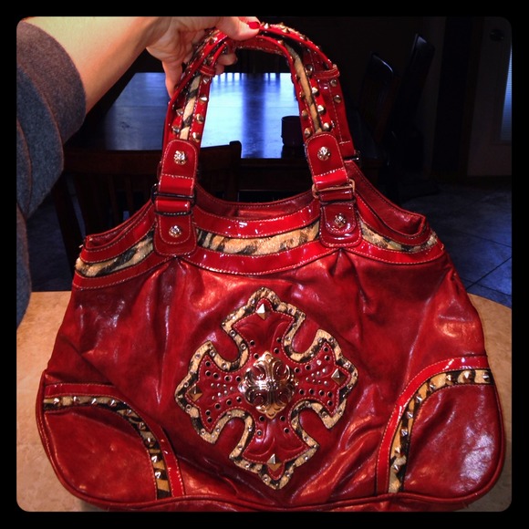 Red large MISS ME purse