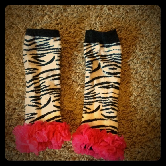 Toddler girl zebra leg warmers🚫sold🚫