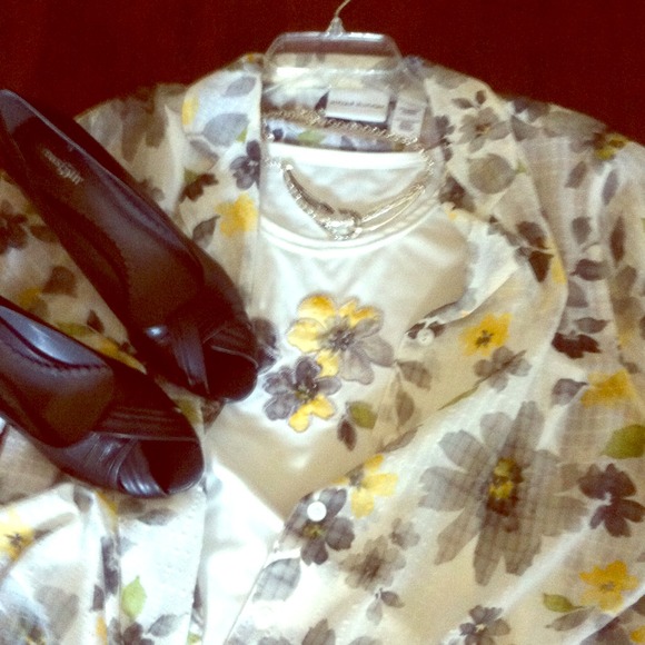2-piece set.  Alfred Dunner top. Like New